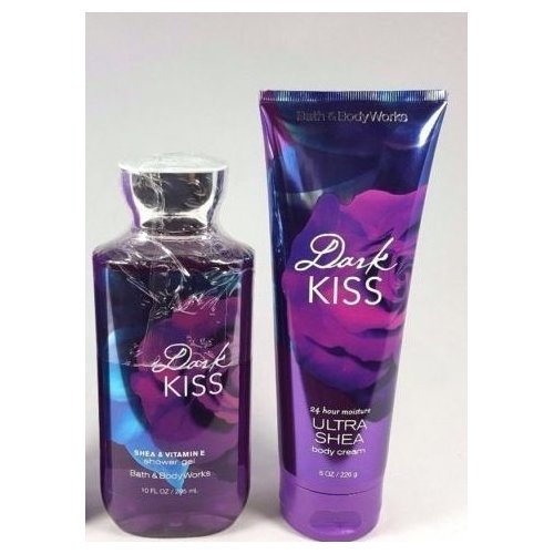 Bath & Body Works Dark Kiss Shower Gel 8 FL OZ & Body Cream OZ