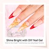 Makartt 3D Gel - Nail Art Sculpting Gel Nail Glue 15g No Wipe Clear Gel Polish for Nail Designs Fall Winter DIY Nail Art for Drawing, Molding, Sculpture and Christmas Decoration