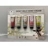 DIONIS Natural Goat Milk Hand Cream, 5-Pack Giftset (Includes Milk and Honey, Lavender Blossom, Blood Orange, Water Flowers and Sea Salt, Vanilla Bean)