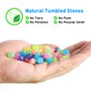 Abnaok Glow in The Dark Rocks, 600PCS Glowing Rocks for Aquarium Decoration, Outdoor Decor, Garden Lawn Yard, Walkway, Fish Tank, Pathway, Driveway