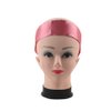 AllMatchWigs 2pcs Edge control soft satin headband 2.3in width hair wrap bands 20 color choice (deep pink)
