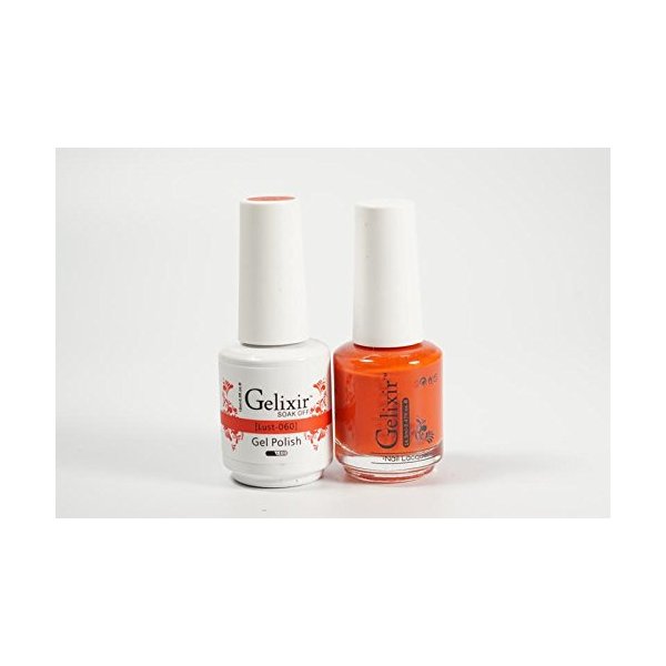 Gelixir Duo Matching Gel and Nail Polish, Made in USA. (060-60 Lust)