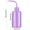 DERSTRA Wash Bottles - 2pcs 250ml Safety Wash Bottle Watering Tools, Economy Plastic Squeeze Bottle Medical Label Green Soap Cleaning Washing Bottle (Purple)