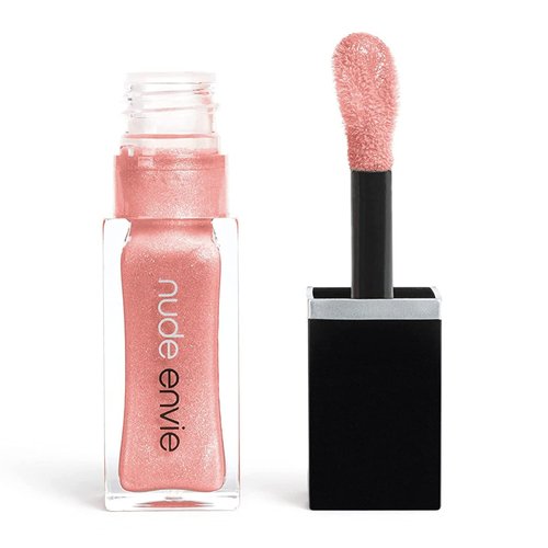 nude envie Lip Gloss - Certified Vegan Lipgloss Cruelty-Free and Paraben Free - Enriched Peptides...