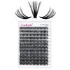 Lash Clusters Individual Lashes Cluster Mixed Tray D Curl Lash Clusters DIY Eyelash Extensions Individual Cluster Lashes Self-application at Home (40D-0.07D,12-18mm)