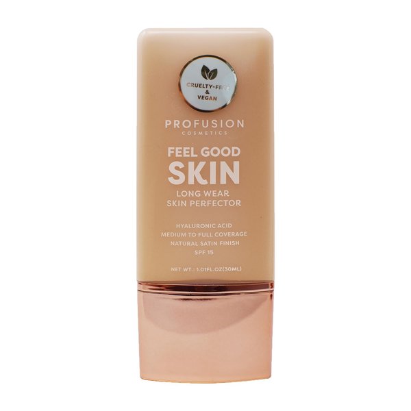 Profusion Cosmetics Lightweight Liquid Foundation for a Flawless and Elegant Radiance, Breathable Makeup for Improves Uneven Skin Tone, Cruelty-Free - Medium 1