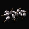 Fishing Weights Sinkers Kit, 54pcs Bass Casting Sinker Weight Bell Sinkers for Fishing Line Pear Sinker Catfish Weights Deep Drop Weights Fishing Weights with Ring for Saltwater Freshwater Fishing