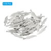 PATIKIL Feather Charm, 50Pcs Mini Feather Pendant Charm Bulk Metal DIY Dream Catcher for Jewelry Making Bracelets Earrings Necklace Crafts Keychain, Silver Tone