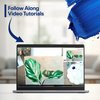 Painting4Real DIY Painting Class Kit for Adults: Learn to Paint This Monstera with Video Tutorials – How to Paint with Acrylics – Painting & Art Supplies – 9 Piece Acrylic Paint Set