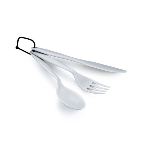 GSI Outdoors 3 Pc. Ring Cutlery Set- Eggshell, White