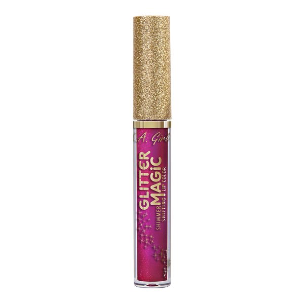 L.A. Girl Glitter Magic Shimmer Shifting Lip Color, Fizzy Fuchsia GLC896