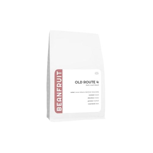 BeanFruit Coffee "Old Route 4 Dark Roast" Dark Roasted Whole Bean Coffee - 2 Pound Bag