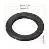 uxcell Dumbbell Washer, 5Pcs 25mm x 35mm x 3mm Flat Rubber Washers for Barbell Dumbbell Black