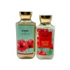 Bath & Body Works POPPY Shower Gel & Body Lotion - 2pc bundle with a Blue Bow for Holidays & Gifts
