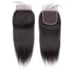 Lace Closure 4x4 HD Lace Closure Straight Lace Closure Human Hair 12 Inch Brazilian Virgin Hair Lace Closure Free Part 100% Human Hair Extensions for Black Women Pre Plucked Natural Color