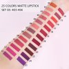 BINGBRUSH Super Stay Matte Longwear No-Budge Liquid Lipstick Makeup,Highly Pigmented Color and Instant Shine, Cheeky, Soft Matte Lip Cream Lightweight Lipgloss (03#&04#, Pack of 2)