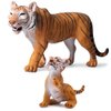 Gemini&Genius Tiger Toy Figures for Kids, Safari Tiger Animal Action Figures with Cub, Wildlife Animal Toys, Great for Kids Gift, Party Favors, Treasure Box Prizes, Goodie Bag Fillers or Cake Toppers