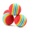 Bepets 12PCS Foam Balls for Cats, Colorful Rainbow Ball Cat Toy Sponge Ball Cat Toy Ball Soft Pet Ball Toy for Cat Puppy Kitty