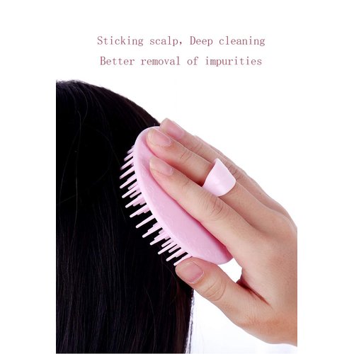 Hair Scalp Brush Dandruff Cleaning Brush Shower Scalp Shampoo Brush Scalp Massager Pack of 4(Blue,Green,Yellow,Pink)