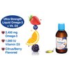 CardioTabs Ultra Strength Liquid Omega-3 + Vitamin D3, Fish Oil Supplements 4,500mg Omega-3 Marine Oil from Fish Oil and Calamarine, 2,130mg DHA and EPA, + 1,000 IU of Vitamin D3-6.8 fl oz