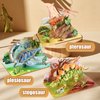 Wooden 3D Dinosaur Puzzles Set for Kids Age 8-10-12-14, DIY Wooden Art and Crafts Assemble 3D Dinosaur Model Puzzle, Home Decor and Office Art Creative Gifts for Adults (Stegosaurus)