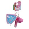 JoJo Siwa Diamond Lip Keychain Gloss, Balm and Coin Purse, Pink, Blue, One_Size