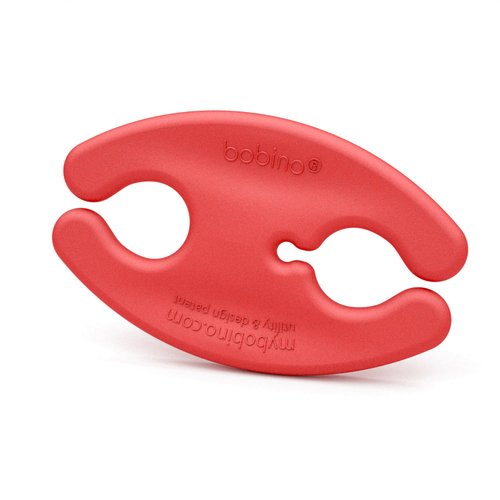 Bobino Cord Wrap - Multiple Colors - Stylish Cable and Wire Management/Organizer (Small, Red)