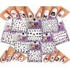 Glitter Nail Art 3D Stickers Decals Fun & Colorful Bows, Owl, Love, Poodle, Cupid, Apple, Watermelon, etc. Pack of 8 Mixed Designs