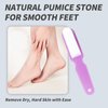 2Pcs Foot Stone Brush Exfoliating Scrubber with Pumice 2 Sided Nail and Toe Scrubbing Brush for Kids and Adults Shower Foot Scrub for Smooth Clean Feet and Nails