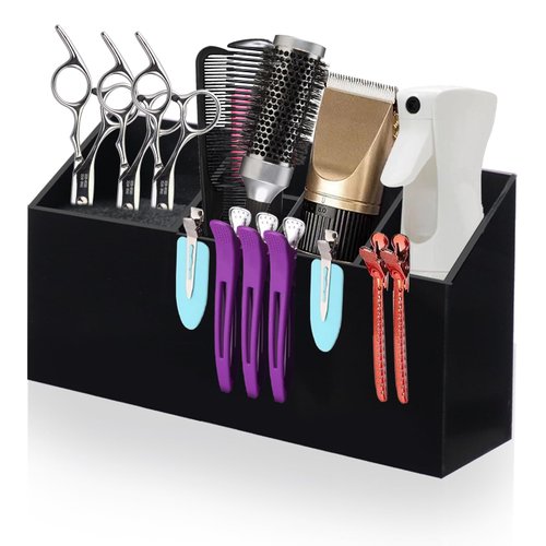 Barber Organizer Station,Wall-mount Salon Organizers and Storage Hair Brush Comb Holder Barber Shear Scissor Organizer,Hair Dresser Hair Stylist Supplies Barberia Salon Decor, Barber Shop Accessories