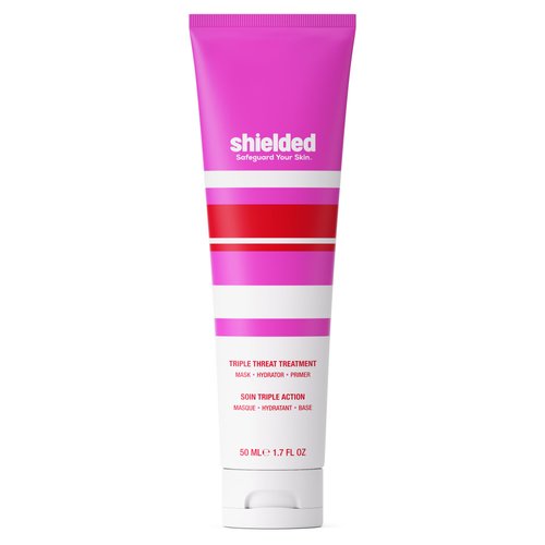 Shielded Triple Threat Treatment, Hydrating Face Mask, Moisturizer, and Makeup Primer, Moisturizing Ingredients to Help Hydrate & Boost Dry Skin - 50ml