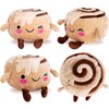 ArtCreativity Kawaii Cinnamon Roll Stuffed Animal - 1 PC Cute Food Plush - 9 Inch Cinnamon Plush with Plush Fabric and Soft Filling - Small Food Plushies for Kids - Food Stuffed Animals for Toddlers