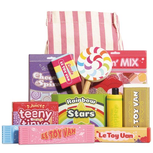 Le Toy Van - Pretend Play Wooden Candy Play Food Set | Kids Role Play Wooden Food Toy | Great As a Gift - Suitable for 2 Years + (TV335)