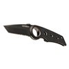 Gerber Gear Remix Folding Knife - 3" Partially Serrated Edge Pocket Knife - EDC Gear and Equipment - Black