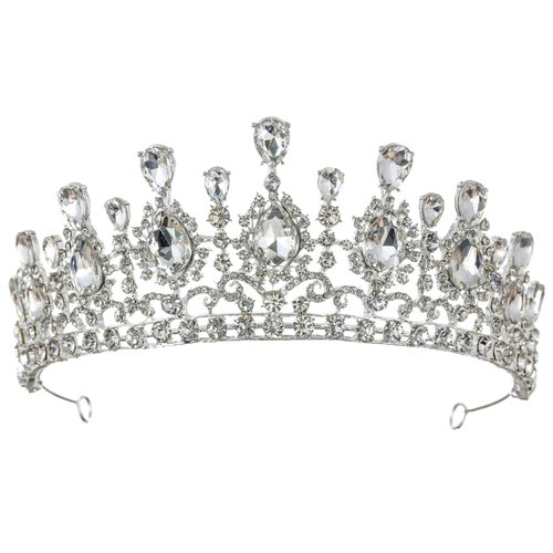 SAMKY Wedding Headpiece Rhinestone Bridal Crown for Women Bride Hair Accessories