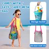 TOY Life Beach Sand Toys for Kids Toddlers - Shark Beach Toys for Kids 3-10, Toddler Sandbox Toy with Sand Bucket, Beach Shovels, Animal Molds Sand Castle Toys, Mesh Bag, Sand Toy for Toddler Boy Girl