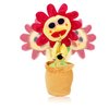 SKSTECH Musical Sing and Dancing Sunflower Soft Plush Funny Creative Saxophone Singing Toy (Pink)(Check Seller Name)