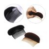 2PCS Women Lady Girls Soft Sponge Foam Hair Base Inserts Bump Up Hair Pads Stick Bun Maker Hair Styling Clip Hair Comb Braid Tool Hair Styling Accessories Black