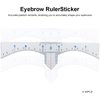 20pcs Microblading Eyebrow Stencil Disposable Eyebrow Ruler Sticker Brow Measuring Tools Permanent Makeup Supply PMU Accessories (20pcs/bag)