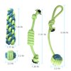 Depets 4PCs Dog Rope Toy, Assorted Puppy Rope Chew Toys, Durable Rope Knot Dog Toy, Puppy Teething Playing Toys for Small Dogs Puppies