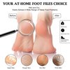 HOFASON 10Pcs Foot Files, Professional Foot Scrubber, Pedicure Tools for Feet - Premium Double Sided Colossal for Dead Skin for Women Mother Manicure Beauty Shop Spa Smoothing Skin