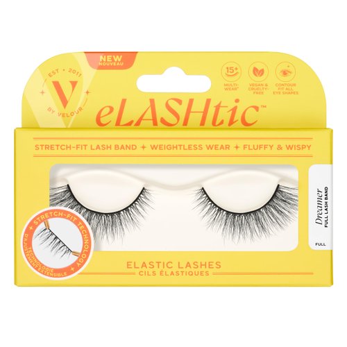 eLASHtic™ Lashes | Full Band | Strip Lashes | Natural Wispy Lashes | Fake Eyelashes | Elastic Lash Band Flared & Full Volume (Dreamer) Full Band Lash