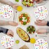 EVYIENEN 50 Pcs Happy Birthday Dots Plates and Napkins Party Supplies, Happy Birthday Plates and Napkins Party Decorations for Birthday Party Plates-Serves 25