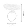 Lurrose 3pcs Angel Headbands White Halo Headbands Halloween Angel Costume Halo Hair Band Hair Hoops for Halloween Christmas Carnival Costume