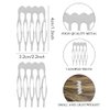 20Packs Silver and Golden 5 Teeth Small Hair Side Combs,Plain Blank Crafting DIY Slide Combs,Small Tiny Hair Side Combs,Bridal Wedding Veil Combs for Fine Hair,Styling Tools and Appliances,Hair Combs