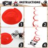 Qyeahkj 84 Pcs Pirate Hanging Swirls Nautical Party Decoration Pirate Hanging Streamer Pirate Theme Foil Ceiling Streamers Skull Ceiling Hanging Swirl for Kids Birthday Party Supplies Wall Door Decor
