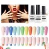AIMEILI Soak Off Spring Summer Gel Polish Easter Pastel Pink Yellow Blue Purple Gel Nail Polish Easter Decorations Nail Art Color Set Of 12pcs X 8ml - Kit Set 9