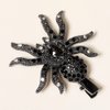 BERYUAN Halloween Spider Hair Clips Creative Rhinestone Insect Headclip Sparkle Rhinestone Monster Hairpins Black Rhinestone Spider Hair Pins Vintage Halloween Hair Clip for Party