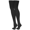 NuVein Medical Compression Stockings, 20-30 mmHg Support, Women & Men Thigh Length Hose, Closed Toe, Black, Medium