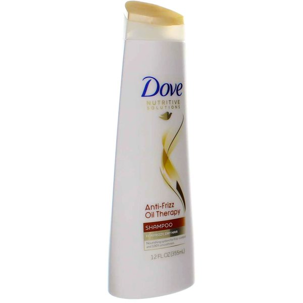 Dove Anti-Frizz Oil Therapy Shampoo With Almond Oil 12 oz ( Pack of 3)